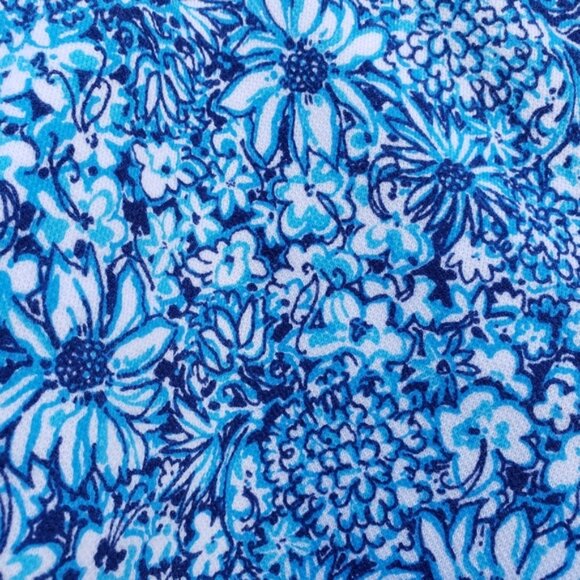 LILLY PULITZER - 5" Callahan Knit Short Cumulus Blue Blooming Together Size 16 - Picture 5 of 9